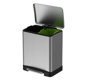 RECTANGULAR PEDAL BIN (2 COMPARTMENT- 10+9L )